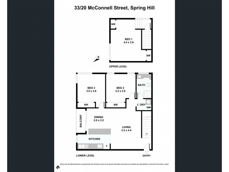 33/20 MCCONNELL STREET, Spring Hill QLD 4000 Floorplan