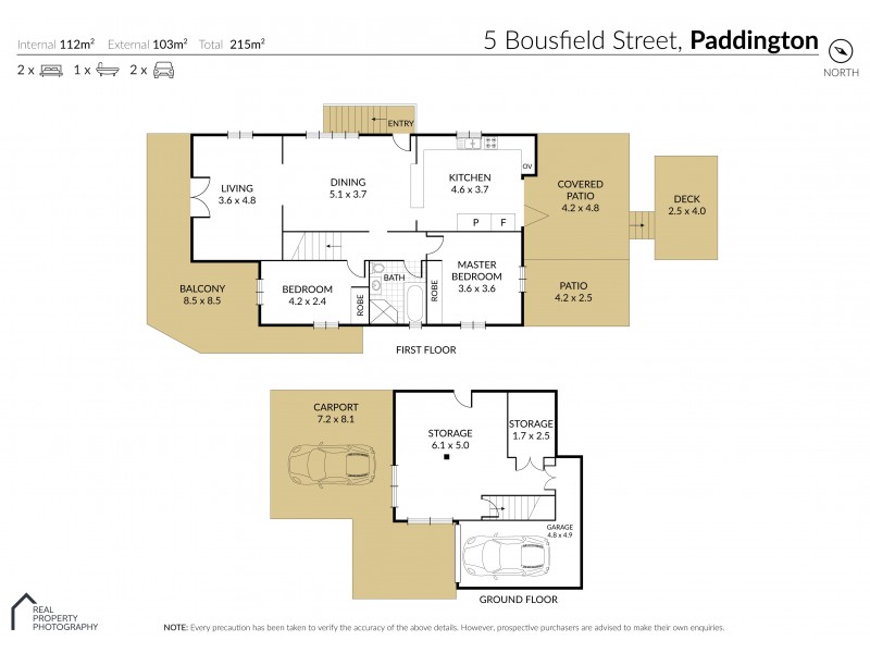 5 Bousfield Street, Paddington QLD 4064 Floorplan