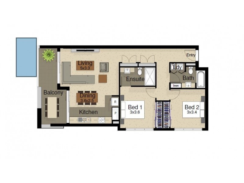 701/27-33 Nundah Street, Nundah QLD 4012 Floorplan