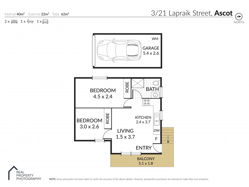 3/21 Lapraik Street, Ascot QLD 4007 Floorplan