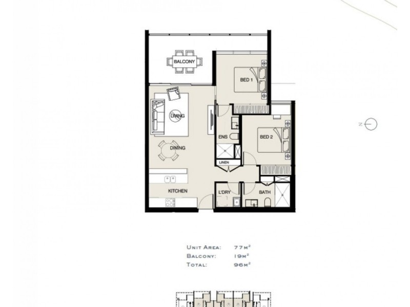 803/5-7 Peninsular Drive, Surfers Paradise QLD 4217 Floorplan