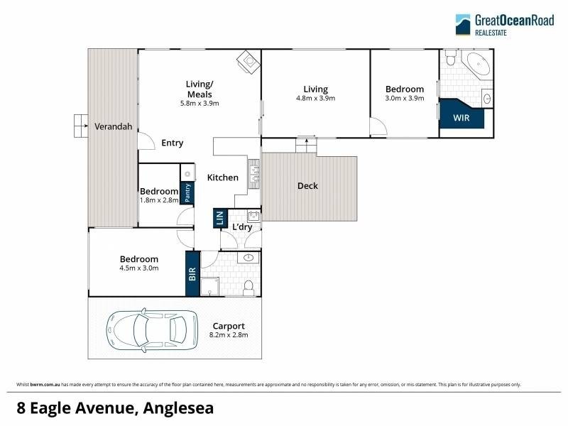 8 Eagle Avenue, Anglesea VIC 3230 Floorplan
