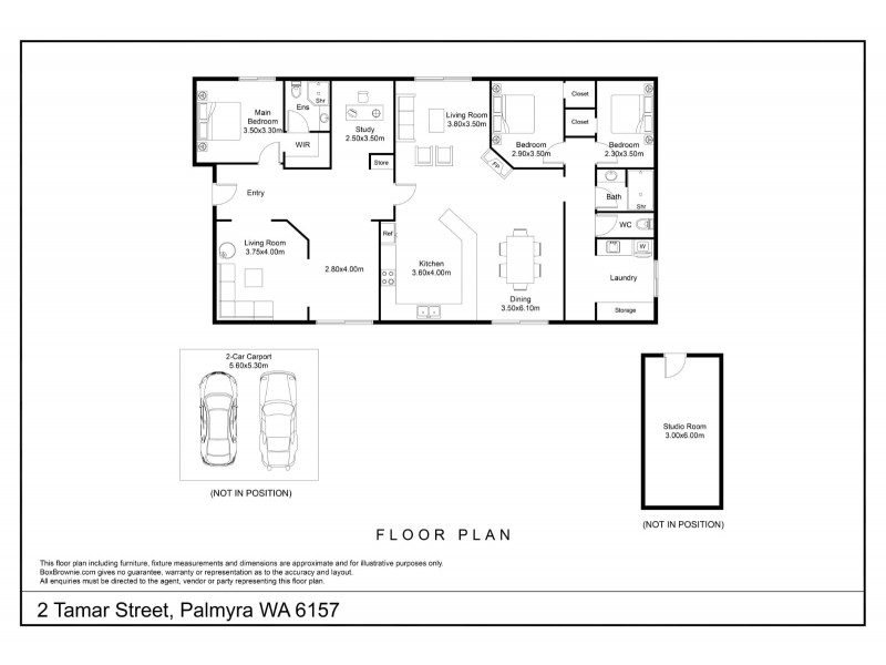 2 Tamar St, Palmyra WA 6157 Floorplan