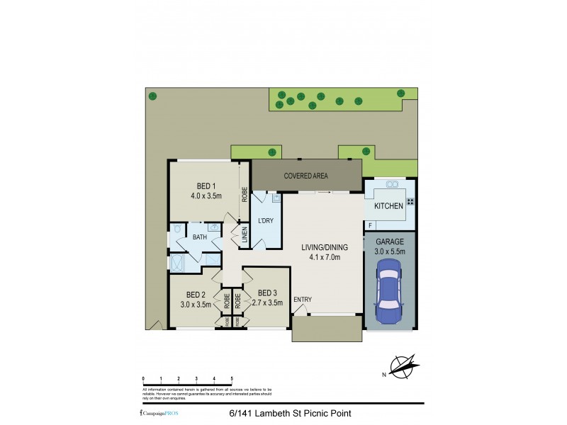 Unit 6/141 Lambeth St, Picnic Point NSW 2213 Floorplan