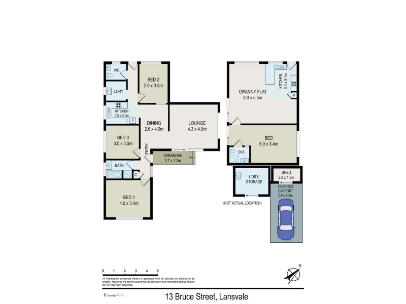 13 Bruce St, Lansvale NSW 2166 Floorplan