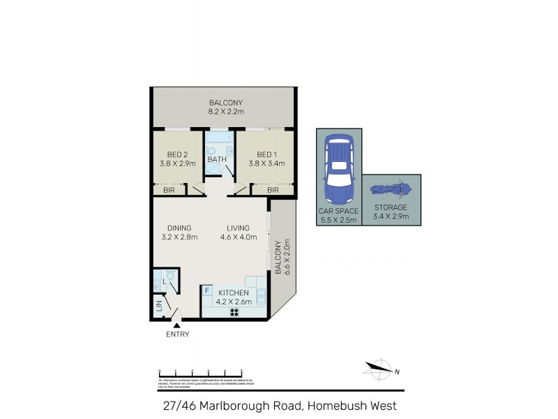 Unit 27/46-48 Marlborough Rd, Homebush West NSW 2140 Floorplan