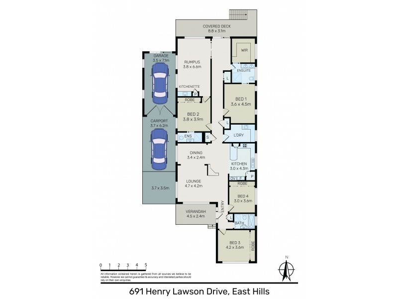 691 Henry Lawson Dr, East Hills NSW 2213 Floorplan