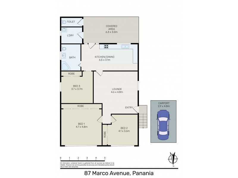 87 Marco Ave, Panania NSW 2213 Floorplan