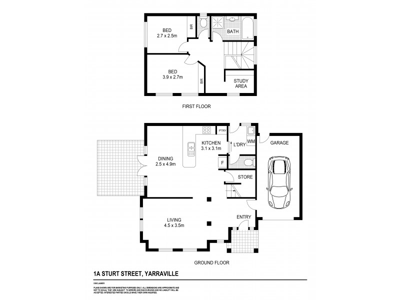 1A Sturt Street, Yarraville VIC 3013 Floorplan