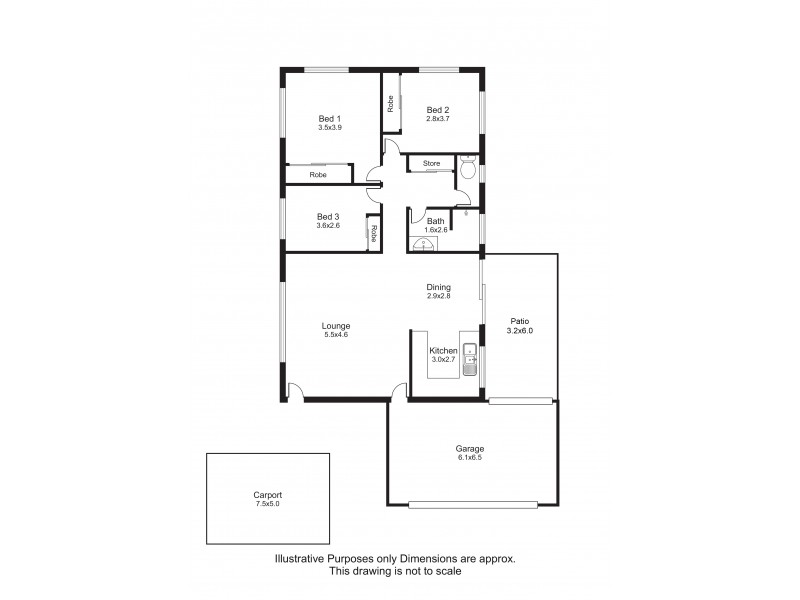 6 Kingsley Close, White Rock QLD 4868 Floorplan