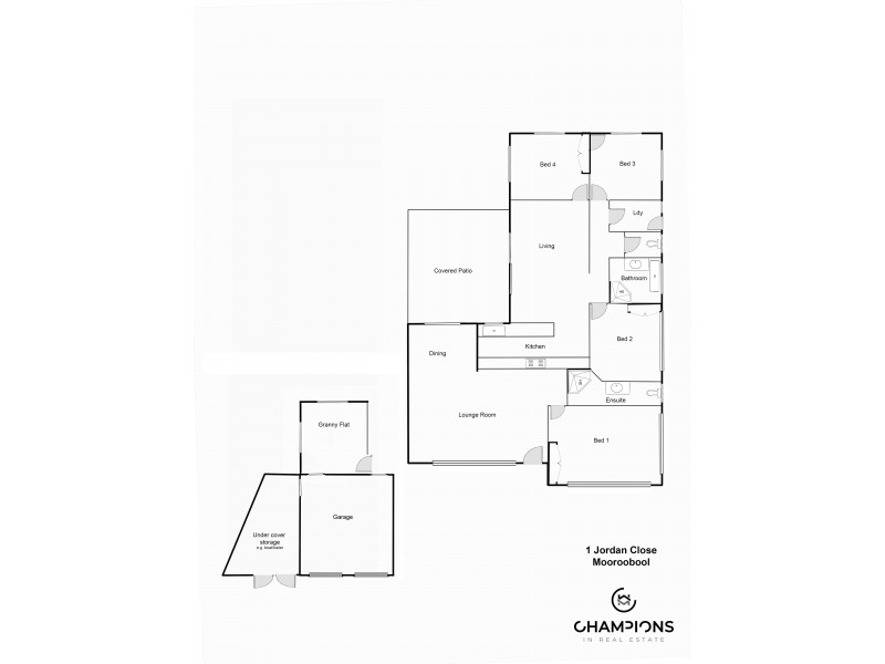 1 Jordan Close, Mooroobool QLD 4870 Floorplan