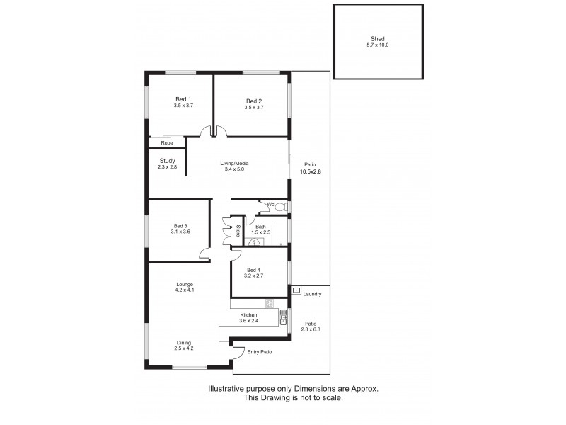 24 Lois Street, Mooroobool QLD 4870 Floorplan