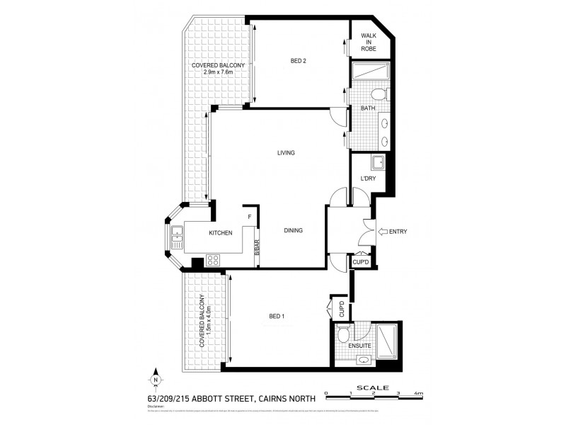 103/219-225 Abbott Street, Cairns North QLD 4870 Floorplan