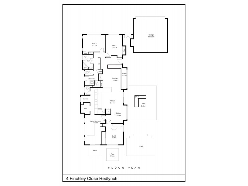 4 Finchley Close, Redlynch QLD 4870 Floorplan