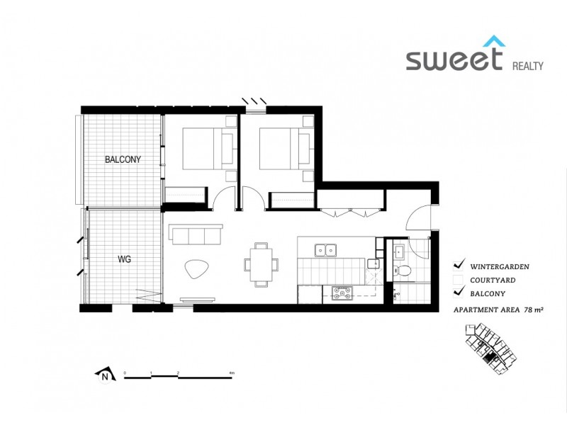 1812/18 Footbridge Boulevard, Wentworth Point NSW 2127 Floorplan