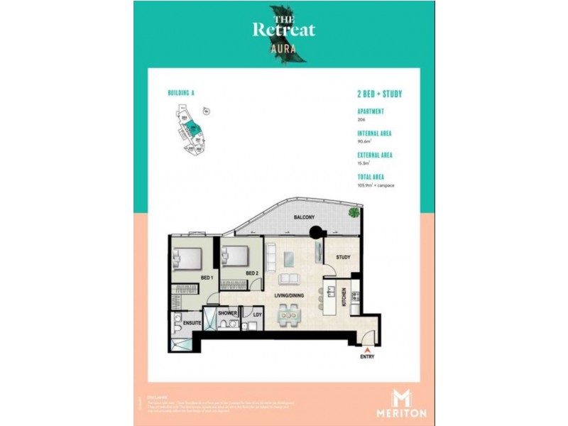 1201/1 Carter Street, Lidcombe NSW 2141 Floorplan
