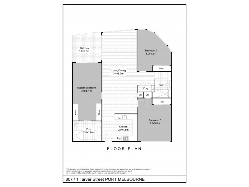 807/1 Tarver Street, Port Melbourne VIC 3207 Floorplan