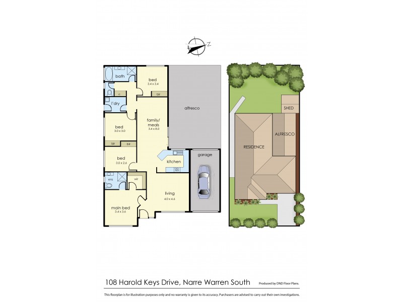 108 Harold Keys Drive, Narre Warren South VIC 3805 Floorplan