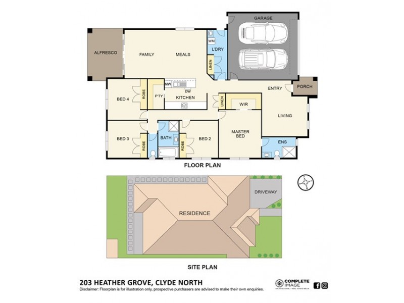 203 Heather Grove, Clyde North VIC 3978 Floorplan