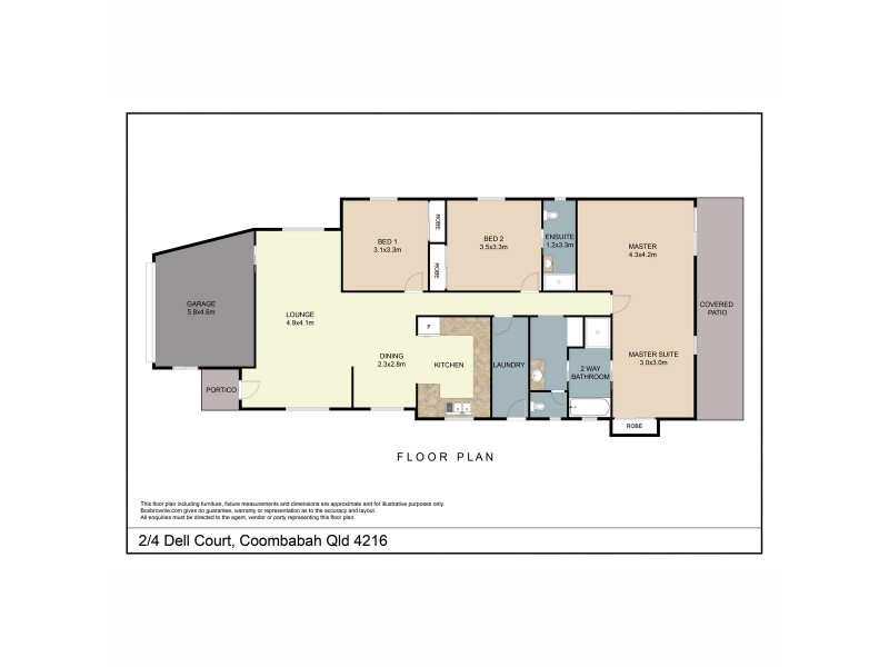2/4 Dell Court, Coombabah QLD 4216 Floorplan