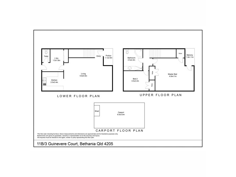 11B/3 Guinevere Court, Bethania QLD 4205 Floorplan