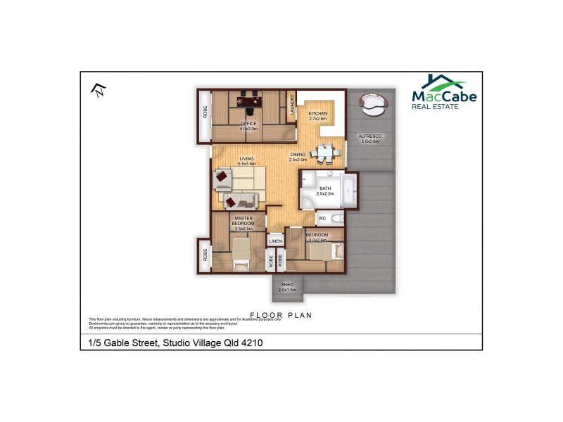 1/5 Gable Street, Oxenford QLD 4210 Floorplan
