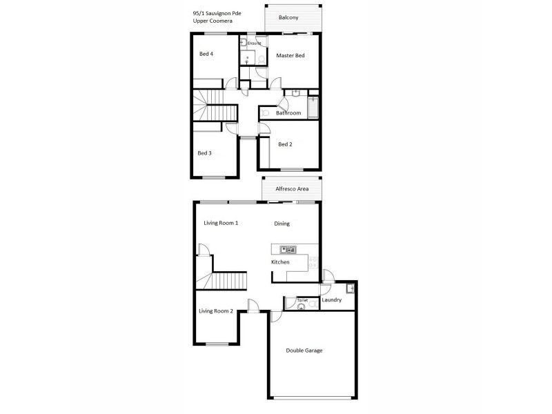 95/1 Sauvignon Parade, Upper Coomera QLD 4209 Floorplan