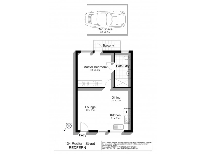 24/134-138 Redfern Street, Redfern NSW 2016 Floorplan
