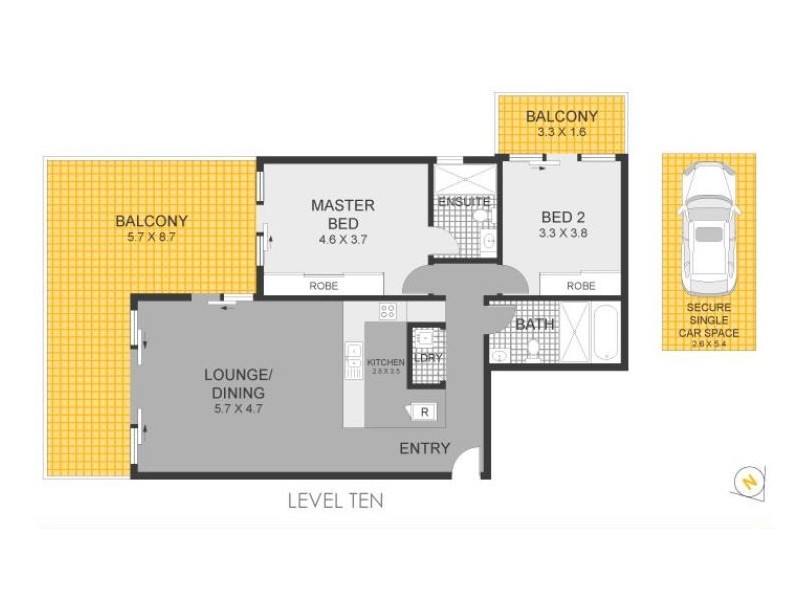 1006/157 Redfern Street,, Redfern NSW 2016 Floorplan