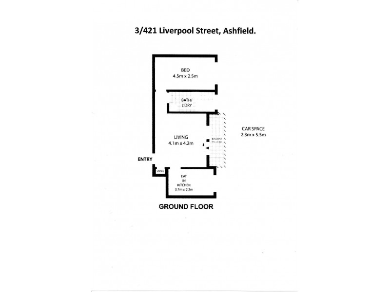3/421 Liverpool Road, Ashfield NSW 2131 Floorplan