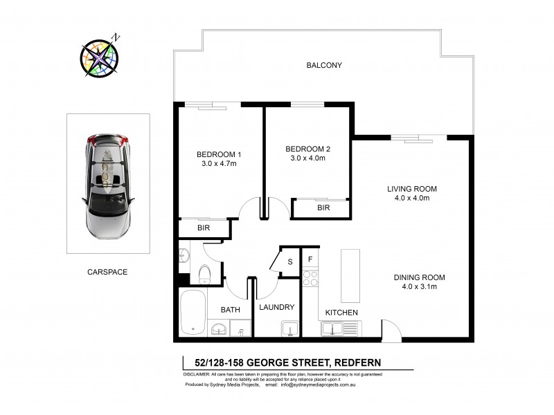 52/128-158 George Street, Redfern NSW 2016 Floorplan