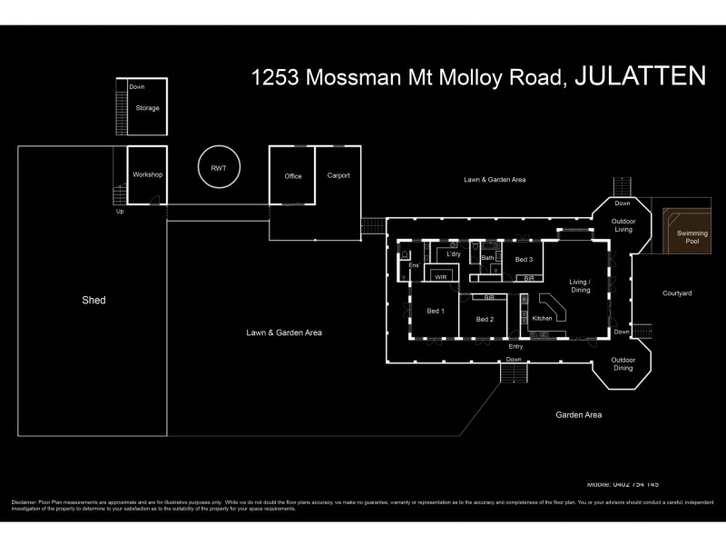 1253 Mossman Mount Molloy Rd, Julatten QLD 4871