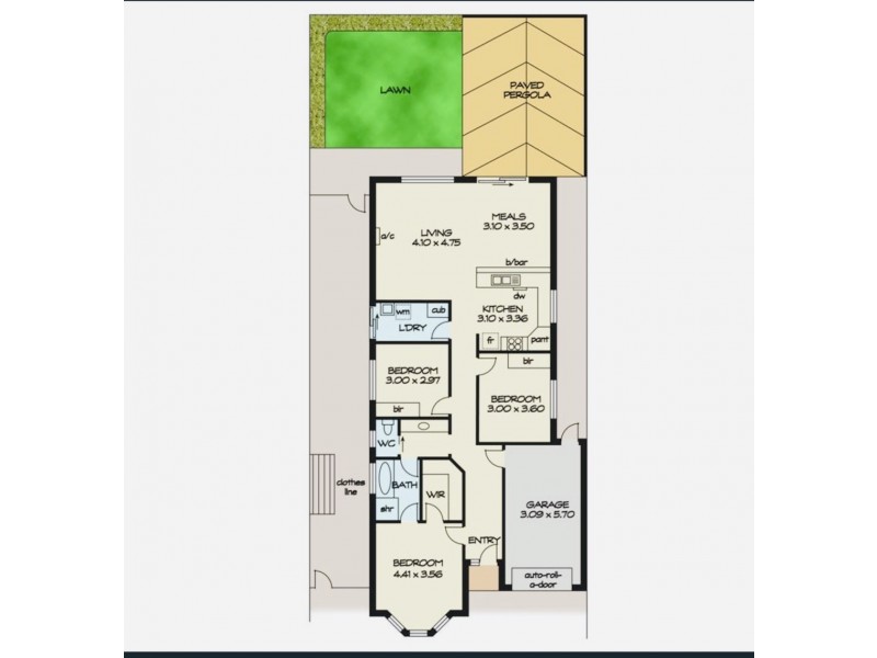 8 Kalunga Avenue, Ingle Farm SA 5098 Floorplan