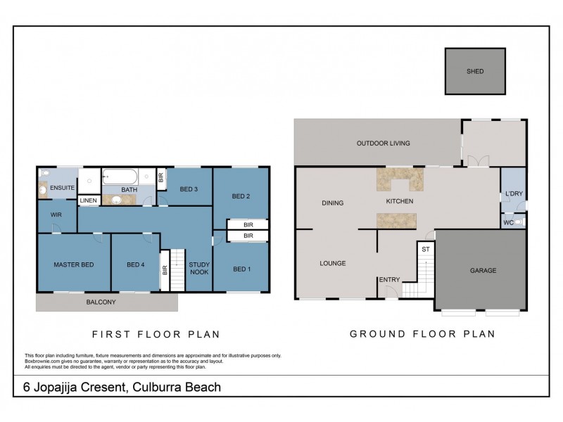 6 Jopejija Crescent, Culburra Beach NSW 2540 Floorplan