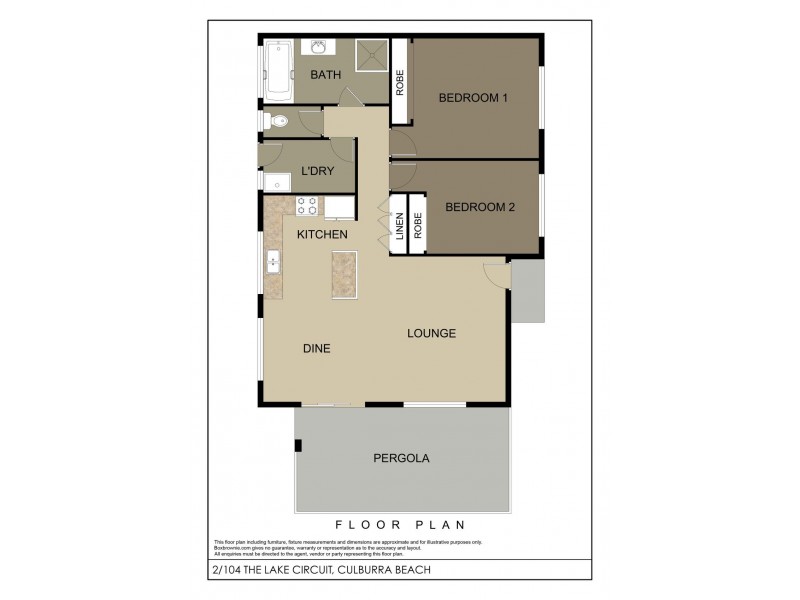 2/104 The Lake Circuit, Culburra Beach NSW 2540 Floorplan