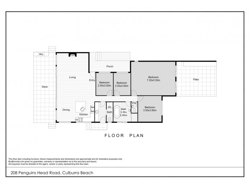 208 Penguins Head Road, Culburra Beach NSW 2540 Floorplan