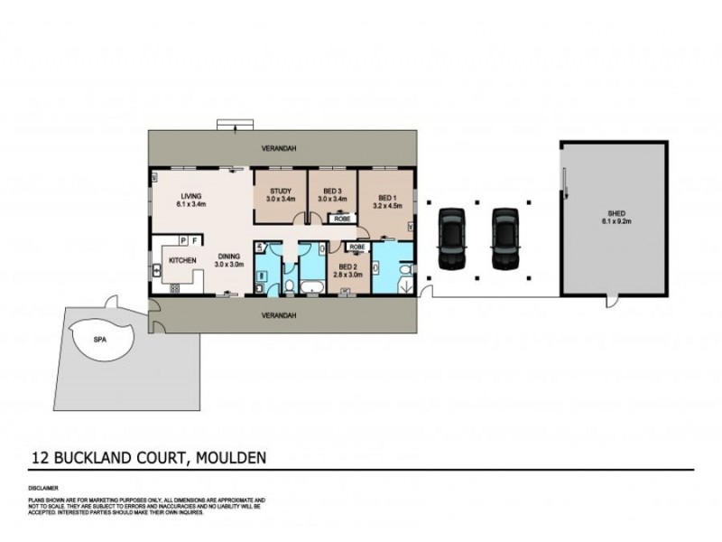 12 Bucklands Court, Moulden NT 0830 Floorplan