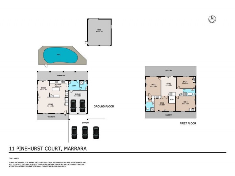 11 Pinehurst Court, Marrara NT 0812 Floorplan