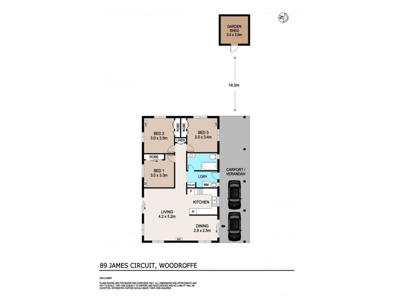 89 James Circuit, Woodroffe NT 0830 Floorplan