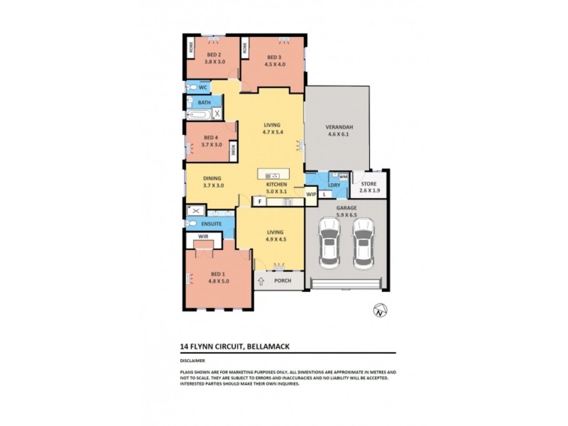 14 Flynn Circuit, Bellamack NT 0832 Floorplan