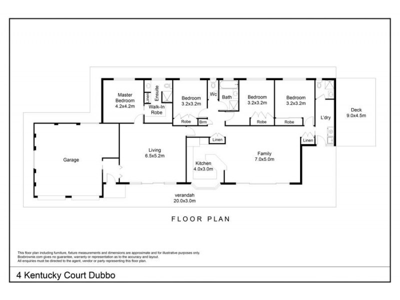 4 Kentucky Court, Dubbo NSW 2830 Floorplan