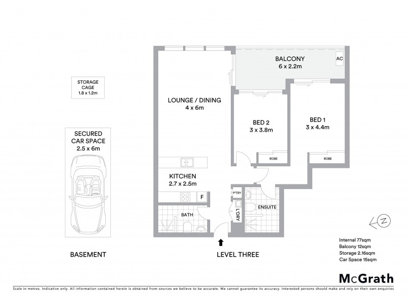 305/3 Garrigarrang Avenue, Kogarah NSW 2217 Floorplan