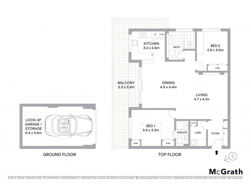 9/4 Bruce Street, Brighton-le-sands NSW 2216 Floorplan