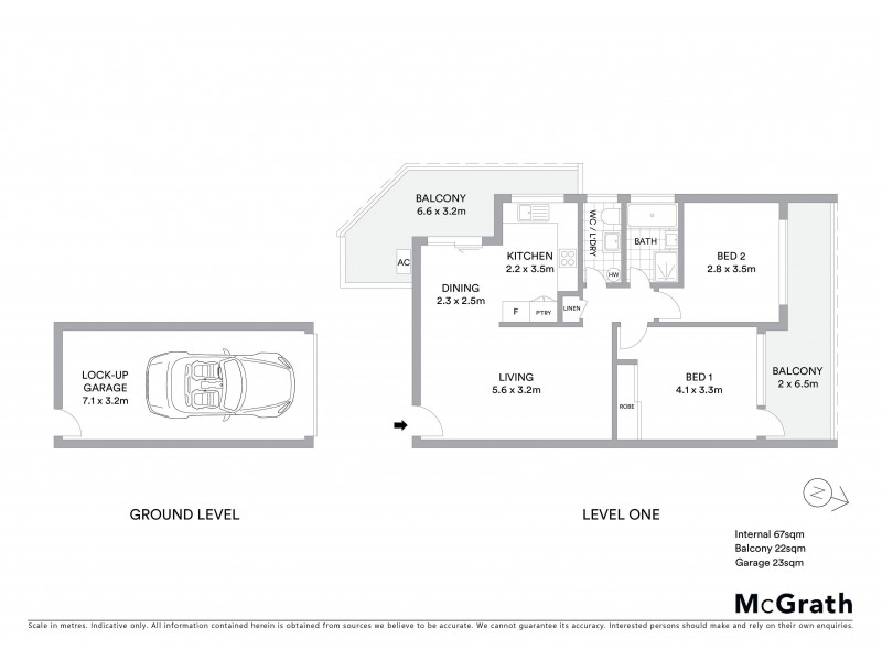 2/33 Banks Street, Monterey NSW 2217 Floorplan