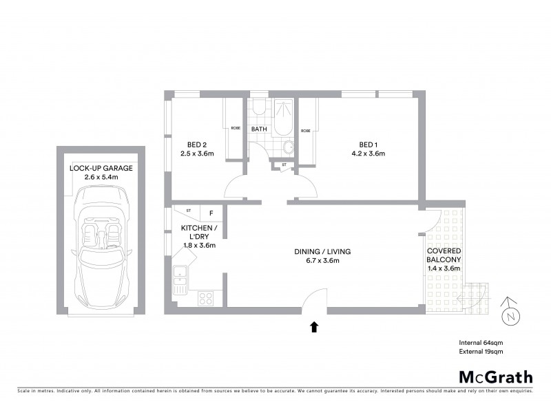 11/180 Russell Avenue, Dolls Point NSW 2219 Floorplan