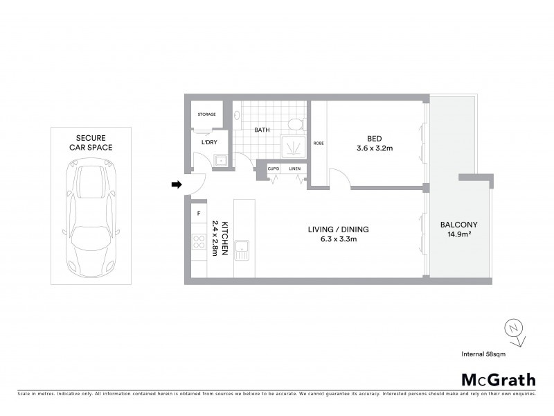 316/528 Rocky Point Road, Sans Souci NSW 2219 Floorplan
