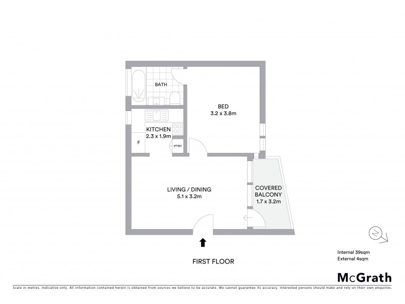 49/43 Watkin Street, Rockdale NSW 2216 Floorplan