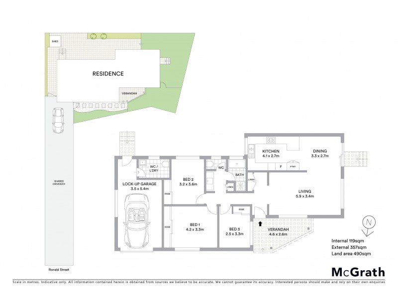 33a Ronald Street, Padstow NSW 2211 Floorplan