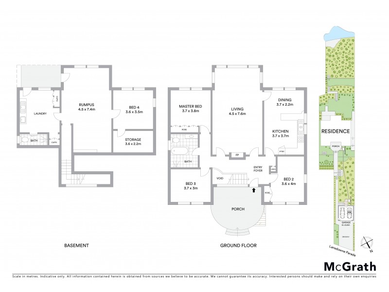 66 Lansdowne Parade, Oatley NSW 2223 Floorplan