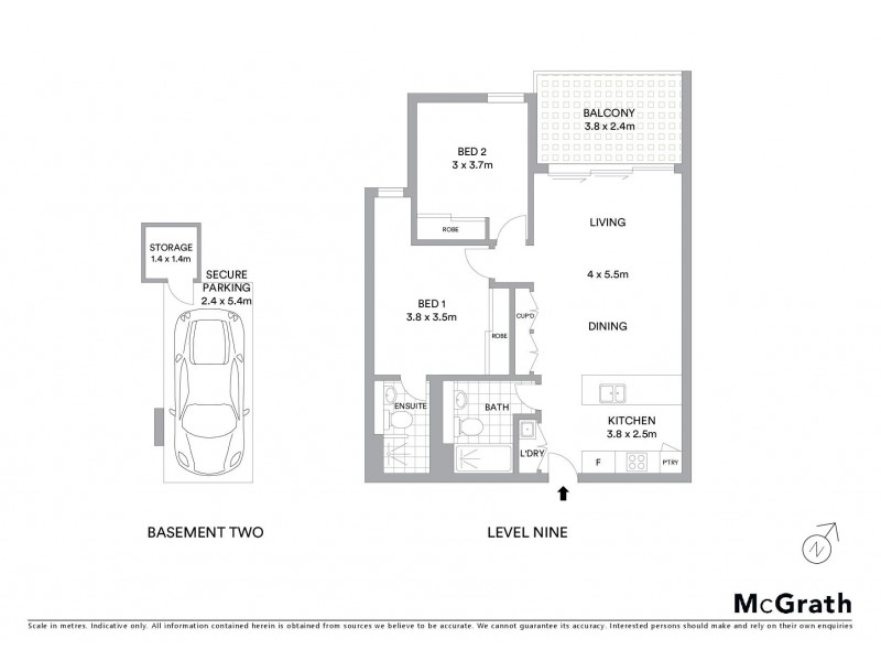 909/1B Pearl Street, Hurstville NSW 2220 Floorplan